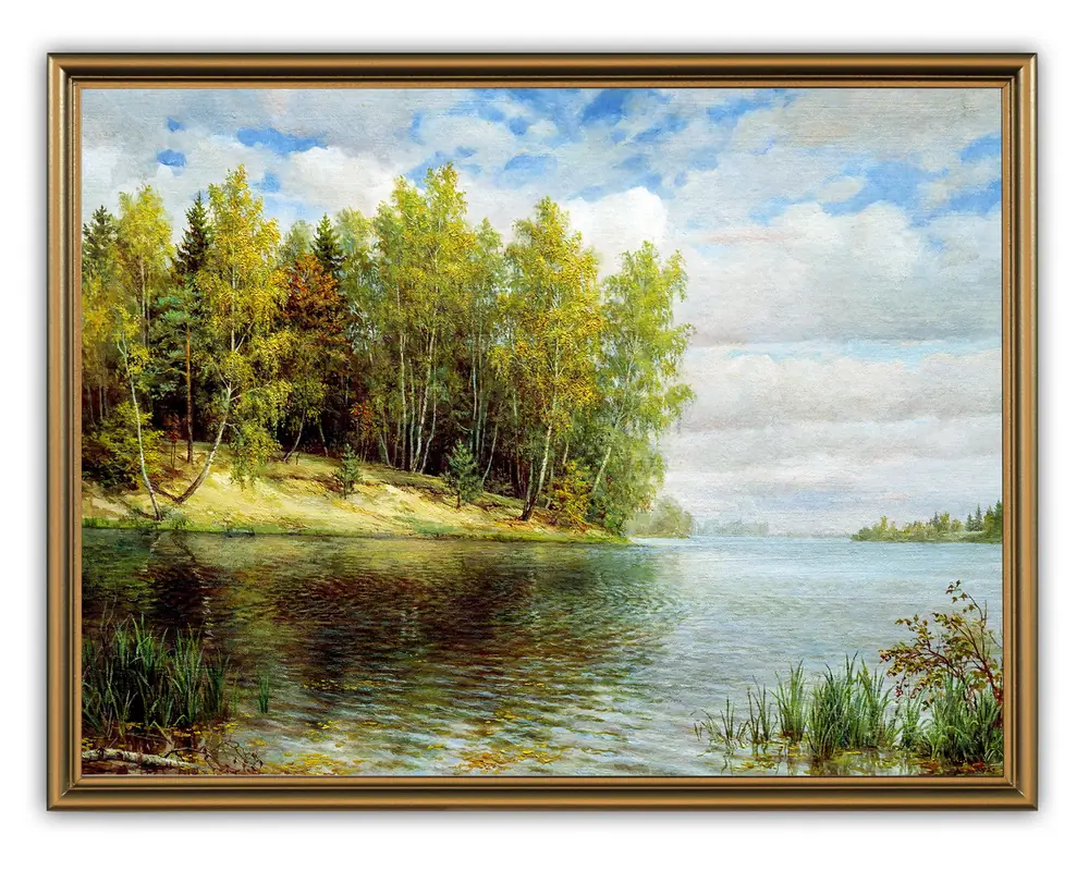 Picture 30×40, 3D print on plastic, in brown frame №42