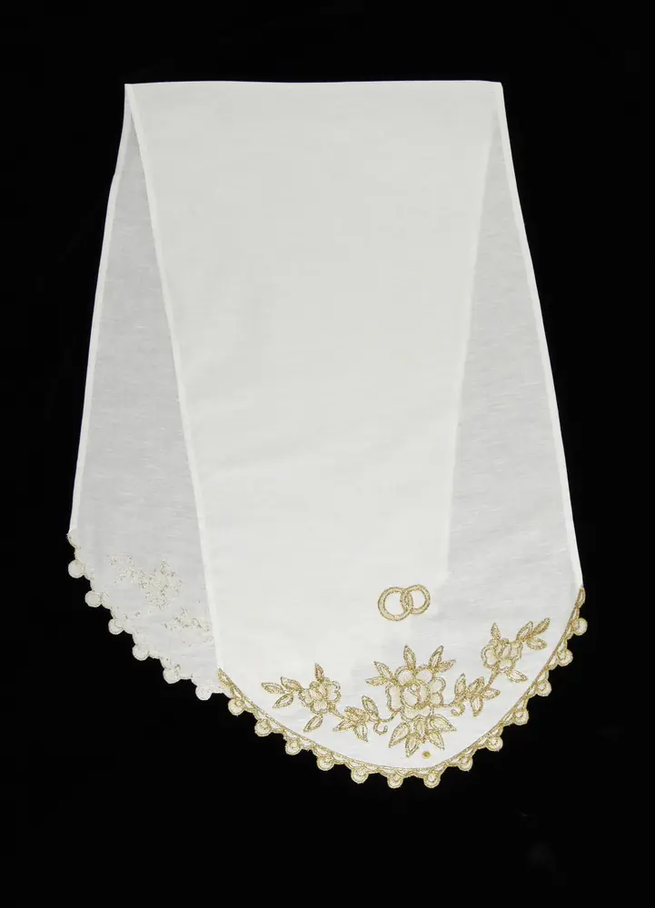 Wedding towel cord embroidery №4