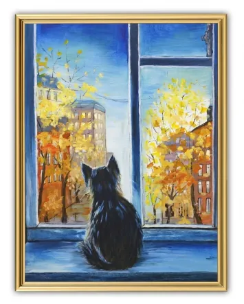 Picture 30×40, 3D print on plastic, in gilded frame №7