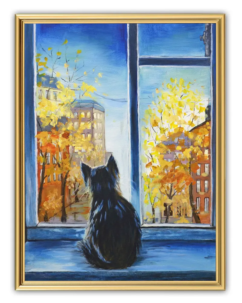 Picture 30×40, 3D print on plastic, in gilded frame №7