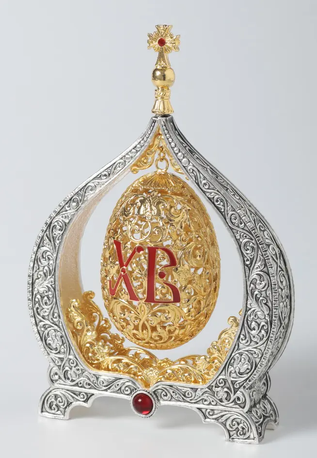Easter egg souvenir cast №2 gilding
