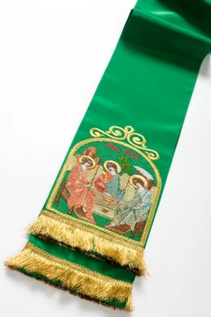 Gospel bookmark silk №12 icon machine embroidery