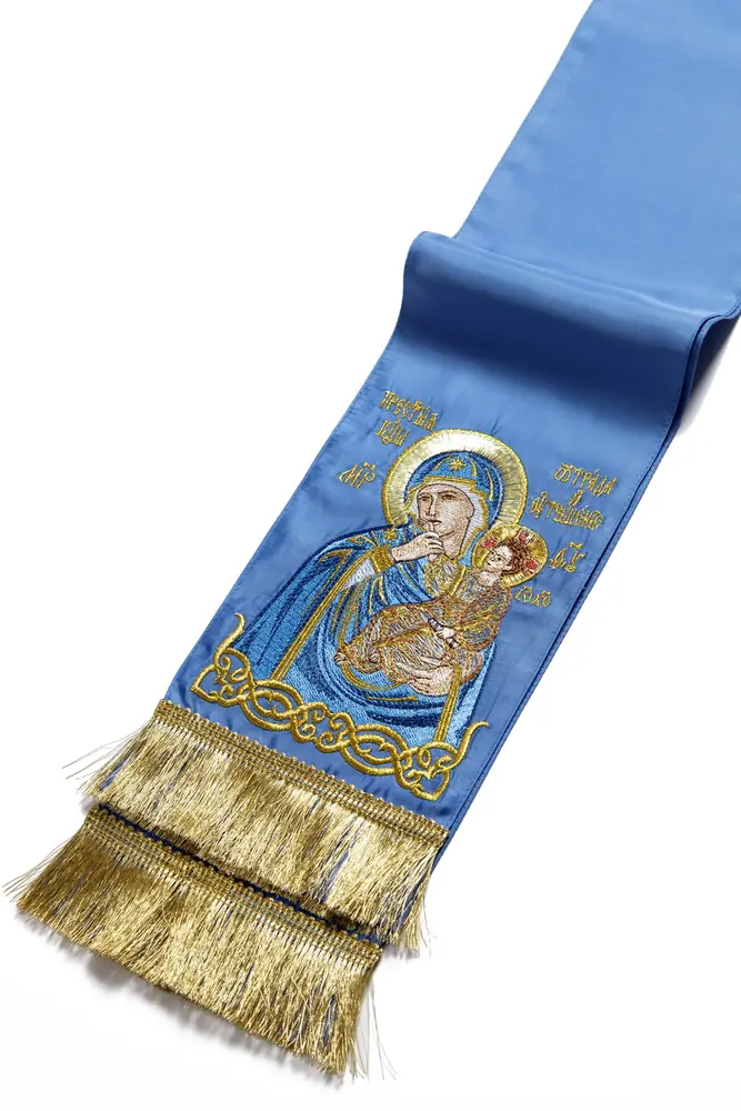 Gospel bookmark silk №24 icon machine embroidery