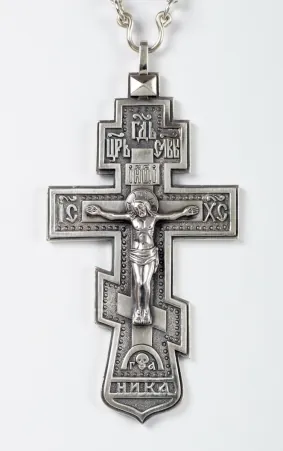 Pectoral cross priest's №2 silver