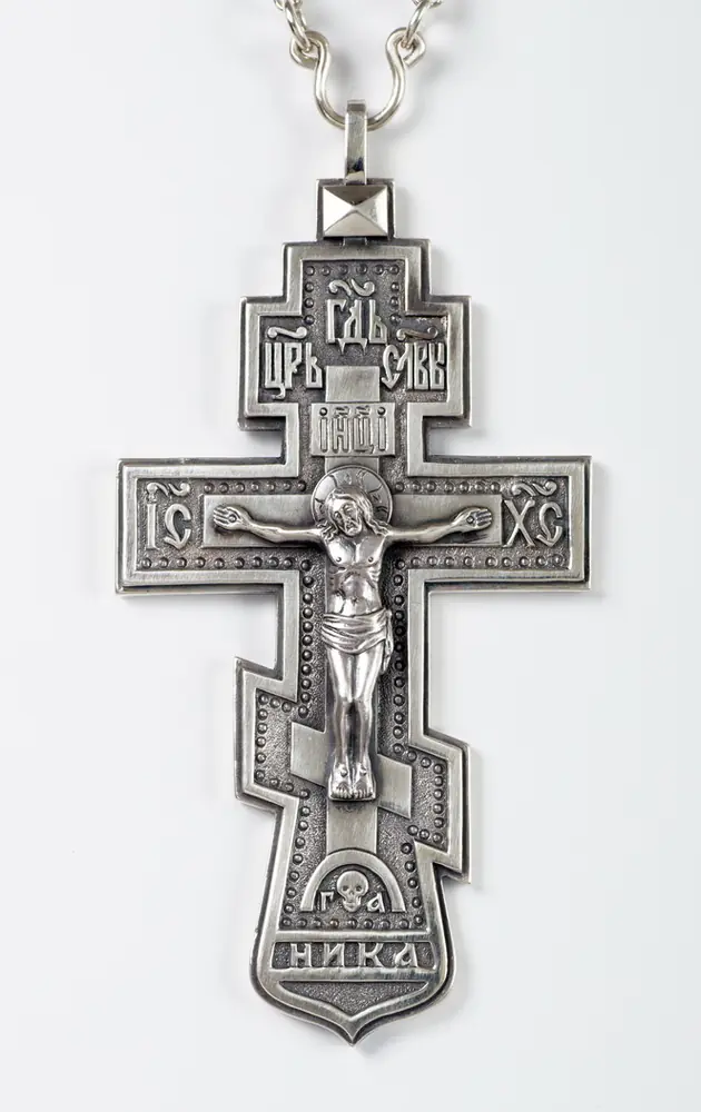Pectoral cross priest's №2 silver