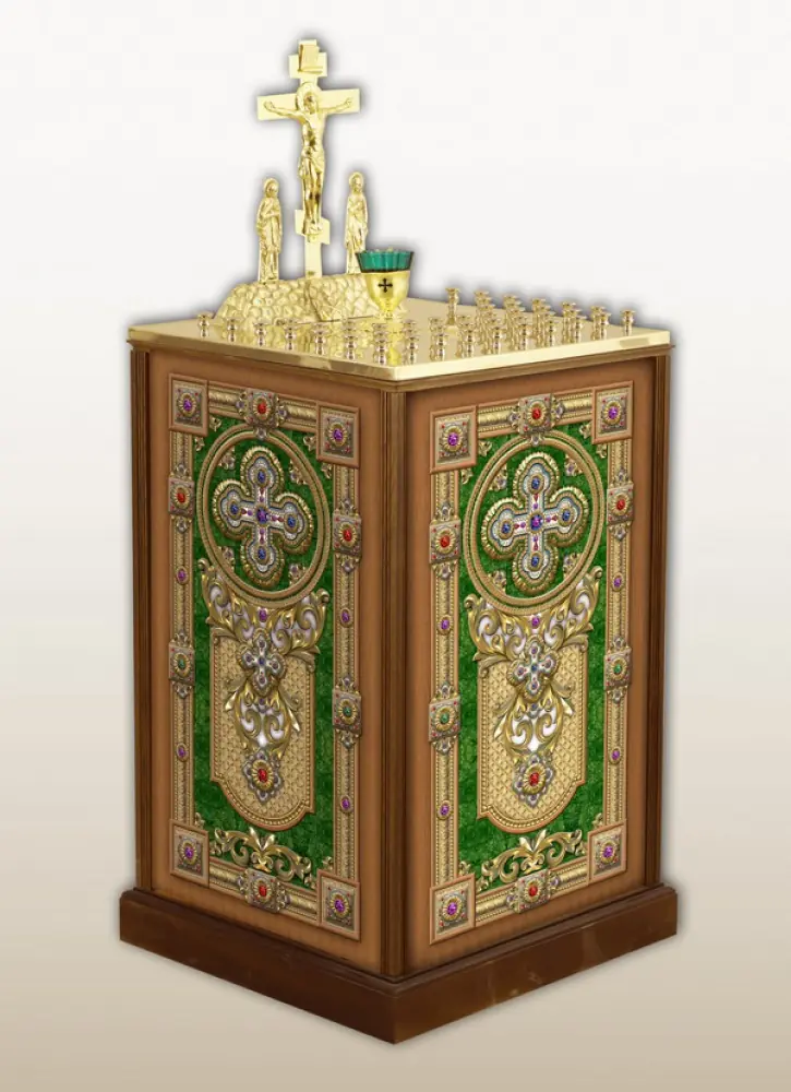 Memorial table “Marquetry” №239 on 44 candles