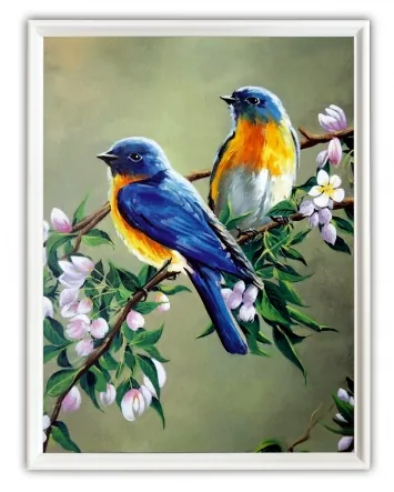 Picture 30×40, 3D print on plastic, in white frame №46