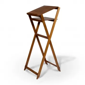 Lectern folding with wooden top №1 with shelf
