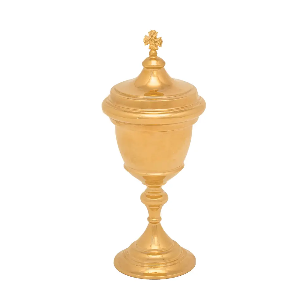 Vessel travel for Communion №3 brass / gilding / silver insert
