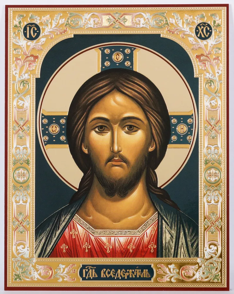 Icon on hardboard №1 11×13 double embossing Saviour 29